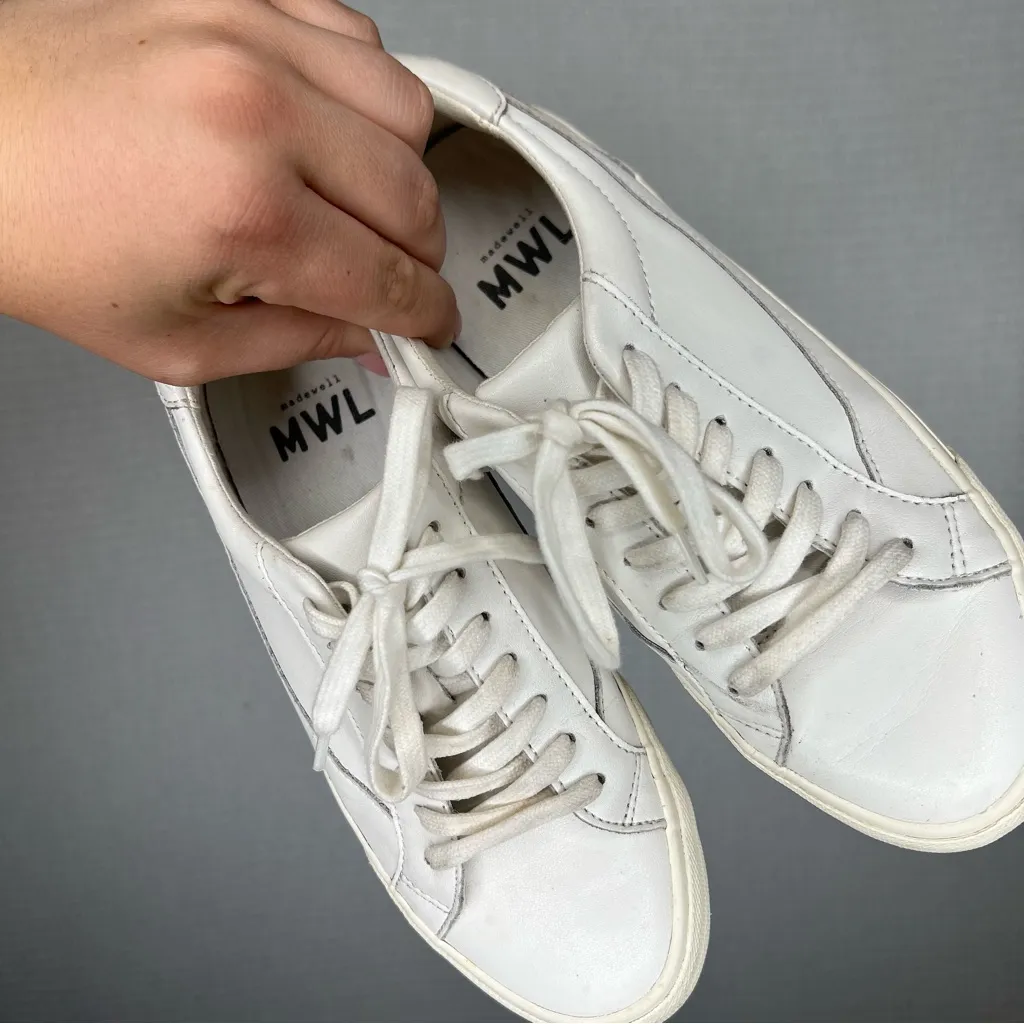 MWL Madewell | Unisex Shoe White Sneakers Minimalist‎ Design - Image 2