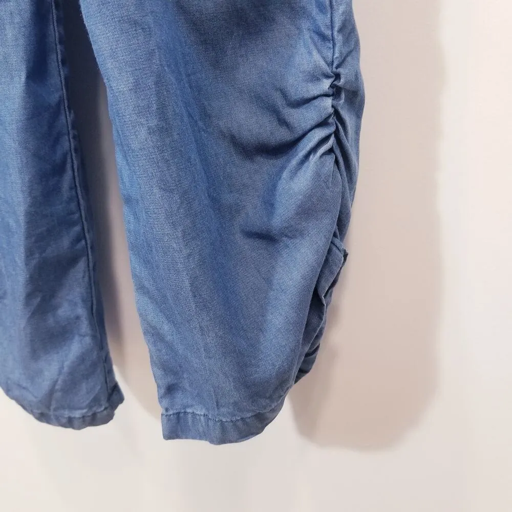 Lover's + Friends Denim Chambray Blue Belted Jumpsuit - Image 12