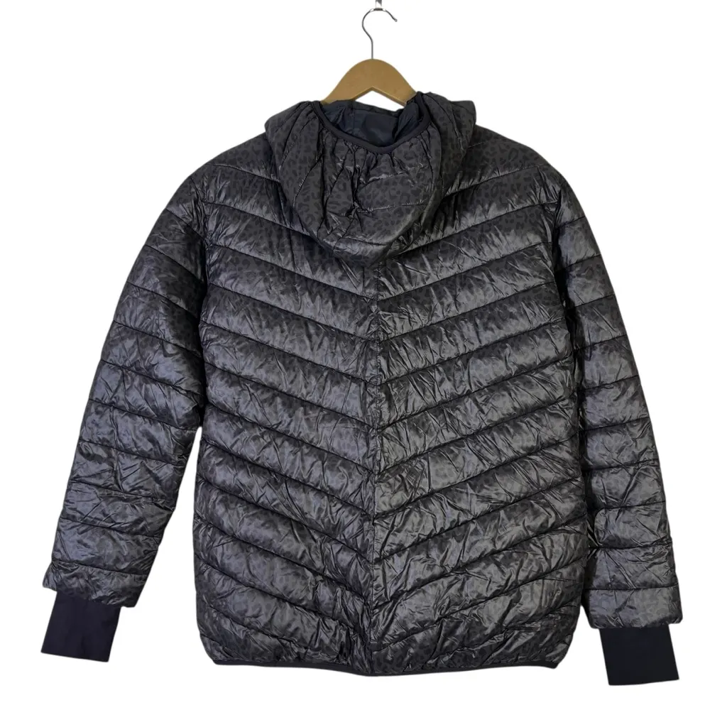 OFFLINE by Aerie Leopard Print Quilted Packable Puffer Jacket Womens XS Brown - Image 5