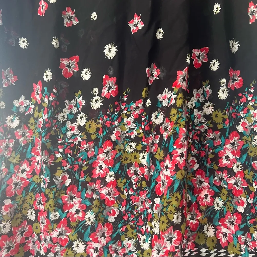 Floral Pink Flower Tunic Style Loose Fitting Dress Cowgirl Western Shirt Size M - Image 5