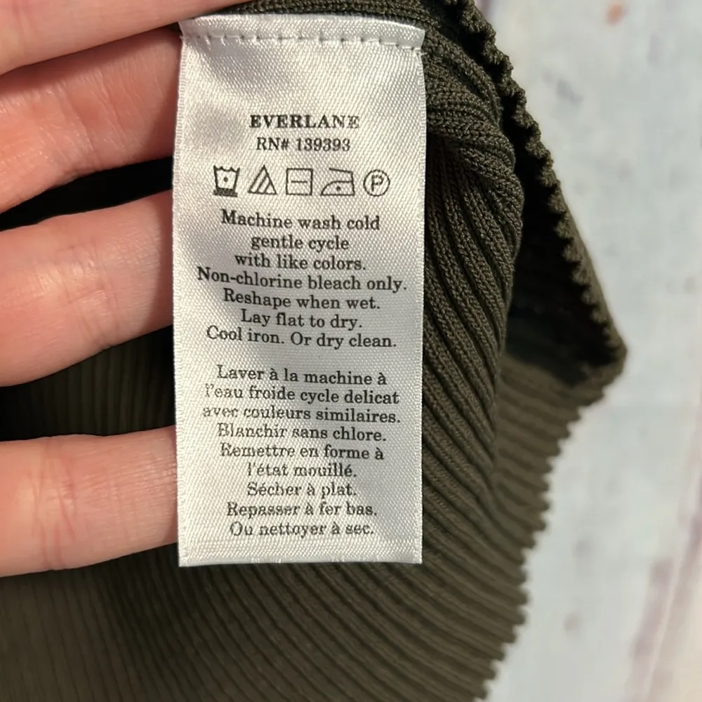 NWOT Everlane The Ribbed Cutaway Tank - Image 8