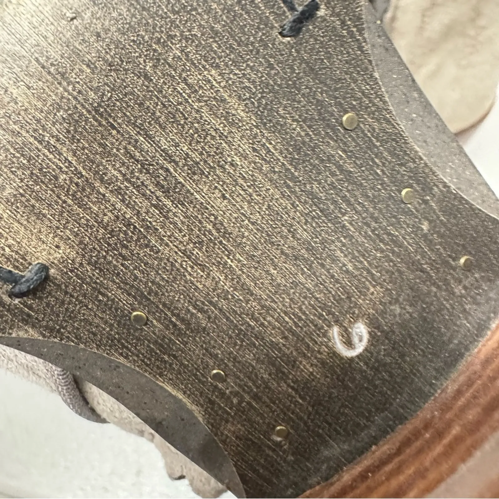 Sam Edelman Beige Leather Ankle Boots Women's 6 Booties Fall Classic Boho Shoes - Image 6