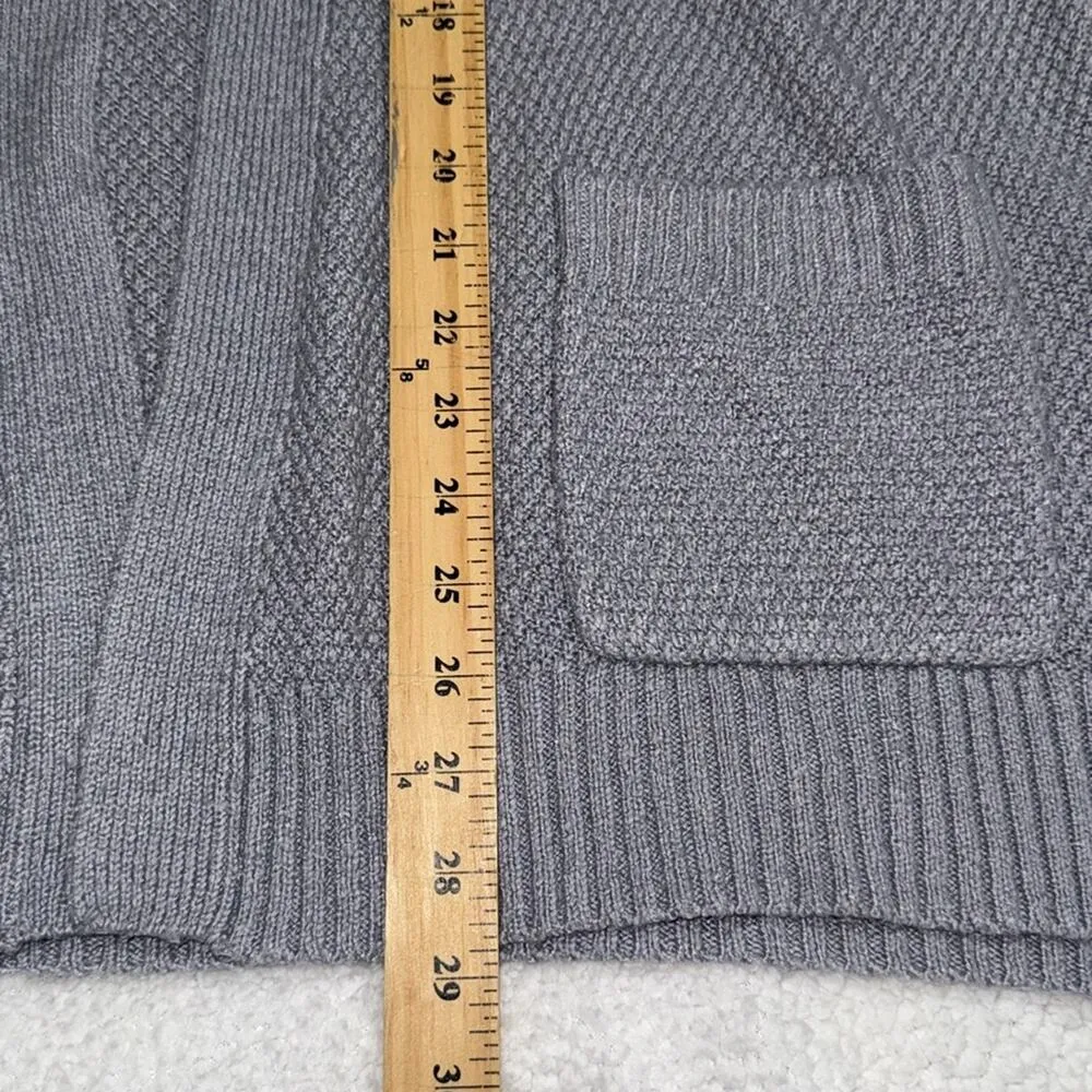 STACCATO women's small gray cardigan long sleeve sweater with pockets casual - Image 4