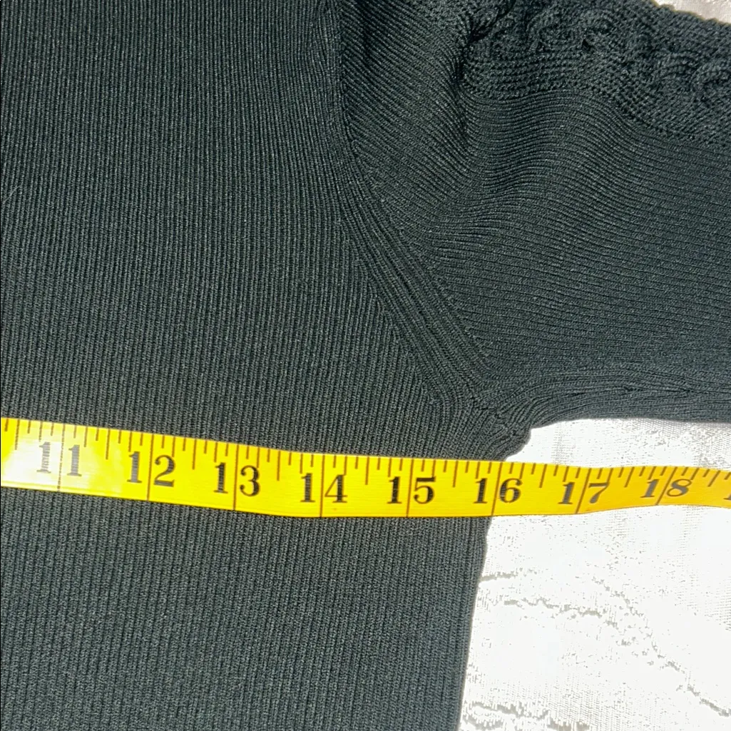 White House Black Market Dark Green Turtleneck Dress - Image 10