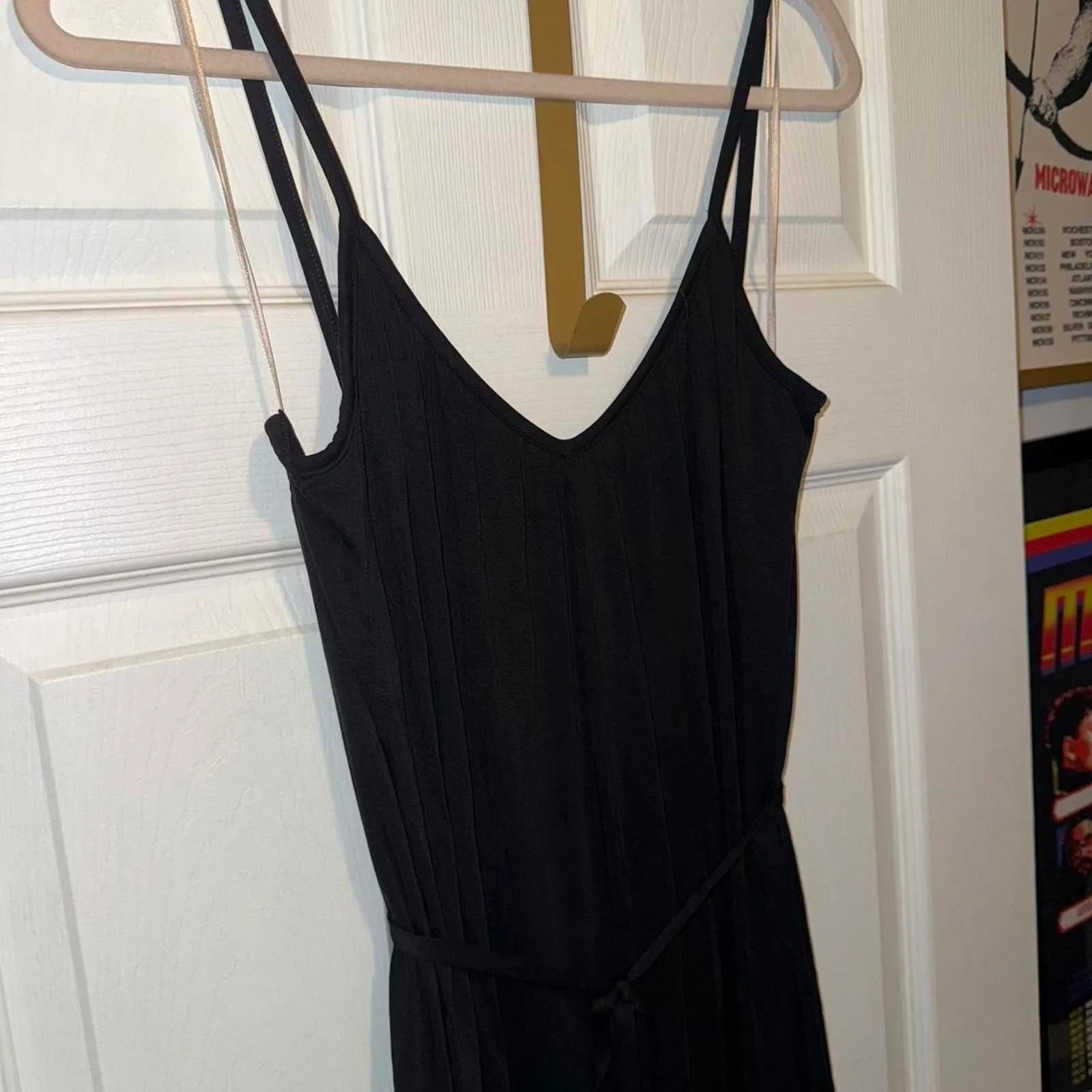 CALIA Women's Sandwash Jersey Jumpsuit Black Size XL - Image 3