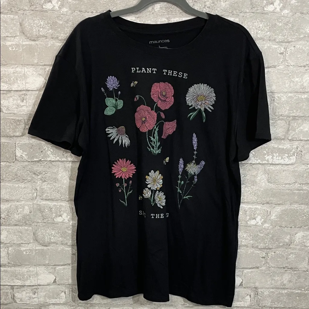 Maurices Save The Bees Floral Graphic Tee - Image 2