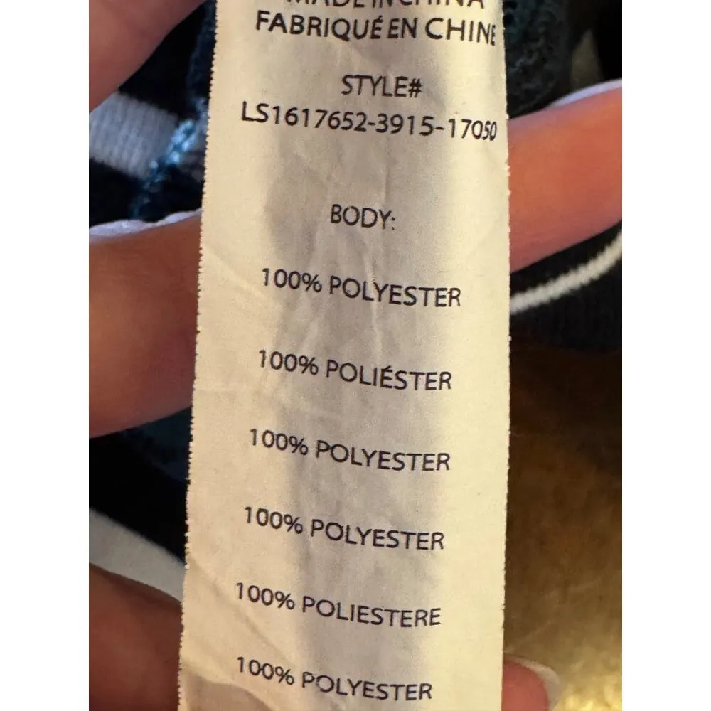 Fabletics Shirt Women Large Green Spruce Sophie Lace‎ Tunic Athleisure Yoga - Image 10