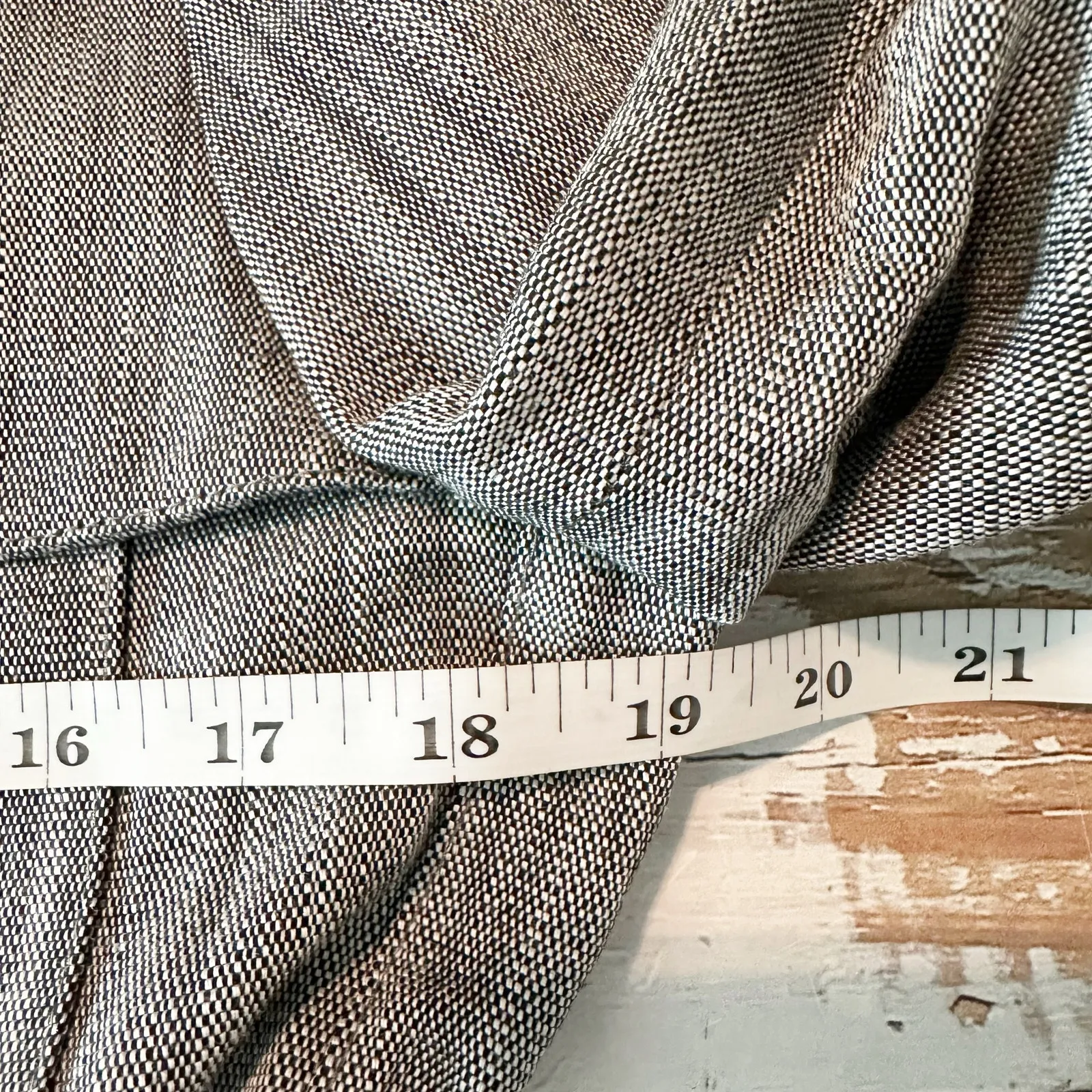 M.M. La Fleur The Emery Safari Blazer Porto Weave Size 6 Black White - Image 9