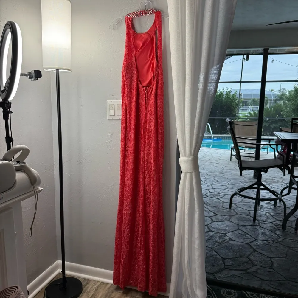 Sunset Pink City Triangles Dress Size 11 - Image 5