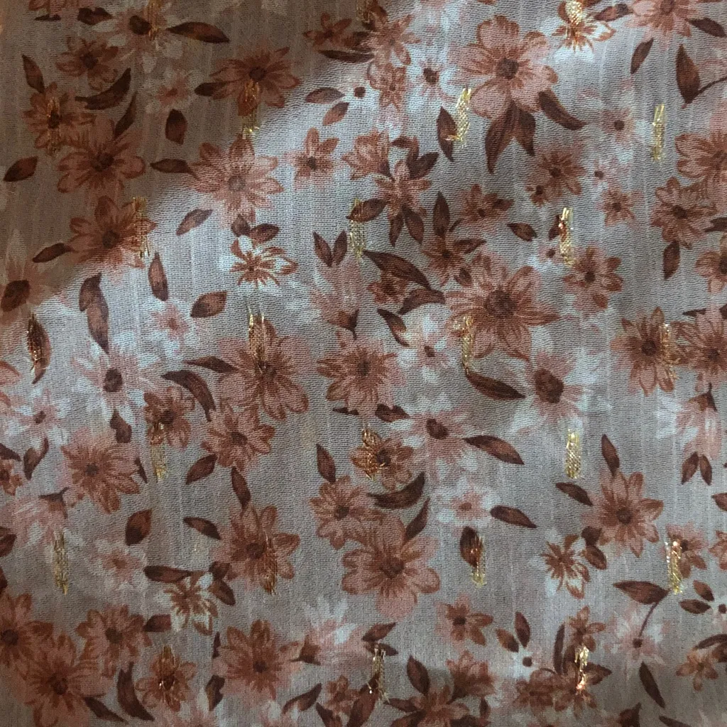 Dress up size large Floral Smocked top - Image 3