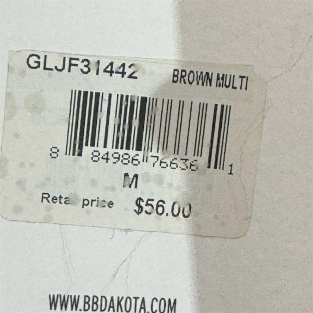 Jack by BB Dakota Faux Fur Vest M Brown Black Striped Boho Glam Penny Lane NWT Size M - Image 8