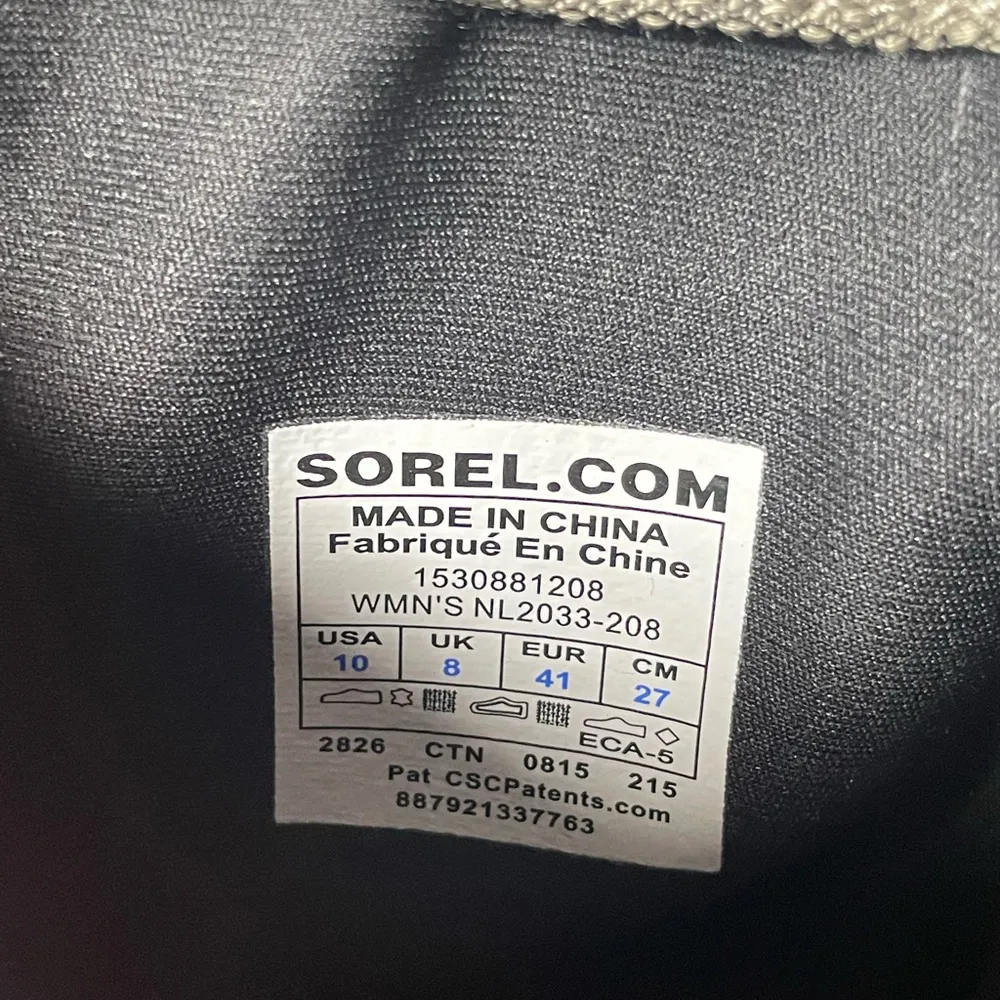 Sorel Conquest Carly Il WP Winter Duck Boots Brown Tan Size 10 - Image 8