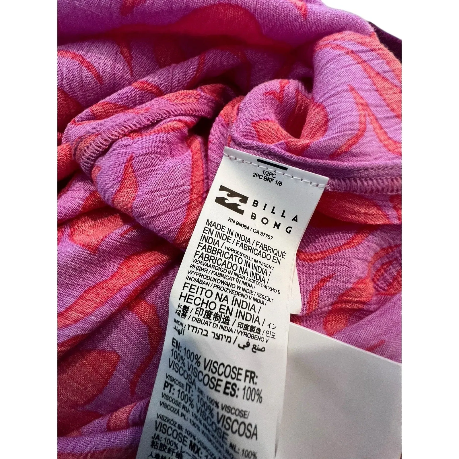 Billabong Sun Chaser Mini Slip Dress Women's Size M Coastal Beachy - Image 6