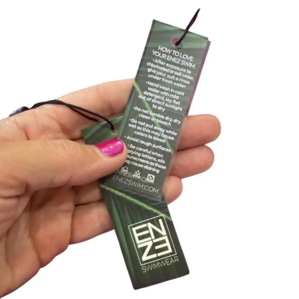 ENEZ Pink VIVIAN String Bikini Bottoms NEW Size Medium - Image 6