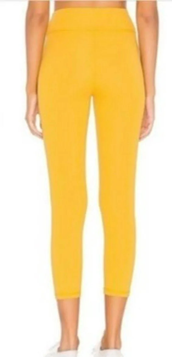 // REVOLVE Luka Pant High Waist Yellow Leggings Medium Athletic NWT - Image 3