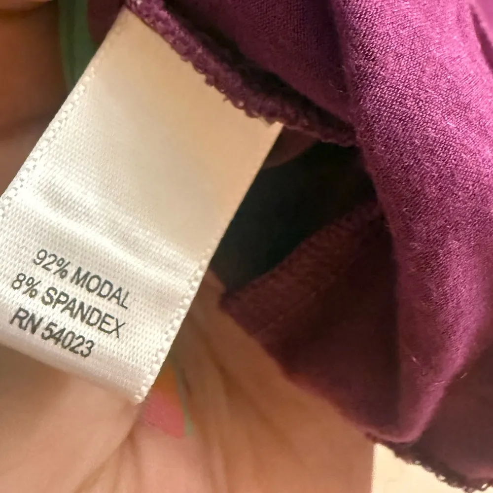 Banana Republic Stela Long Sleeve Purple Modal Tee - size M - Image 5