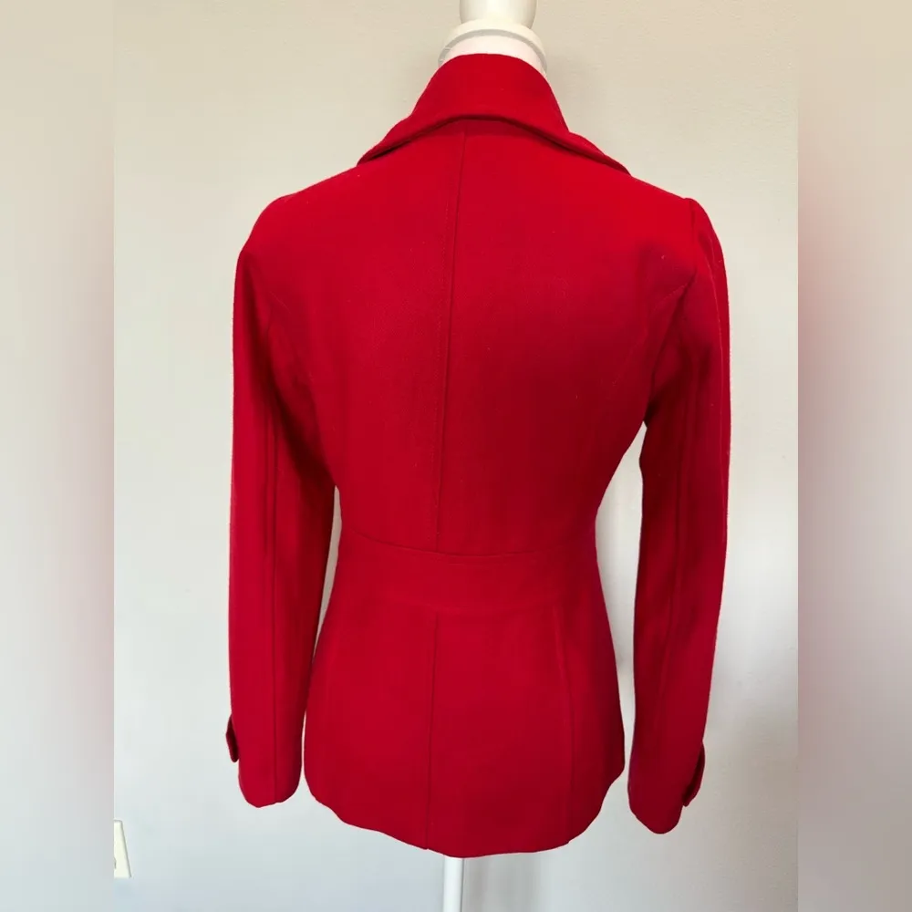 Delia’s Wool Pea Coat with Down Insulated Lining | EUC | Red | XS | Winter - Image 6