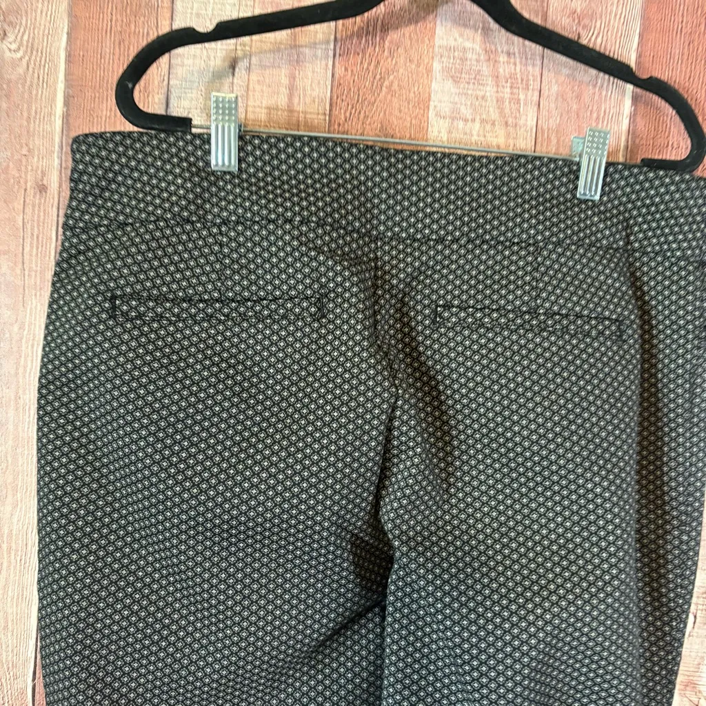 Croft & Barrow Black Patterned Pants Size 14‎ Short - Image 6