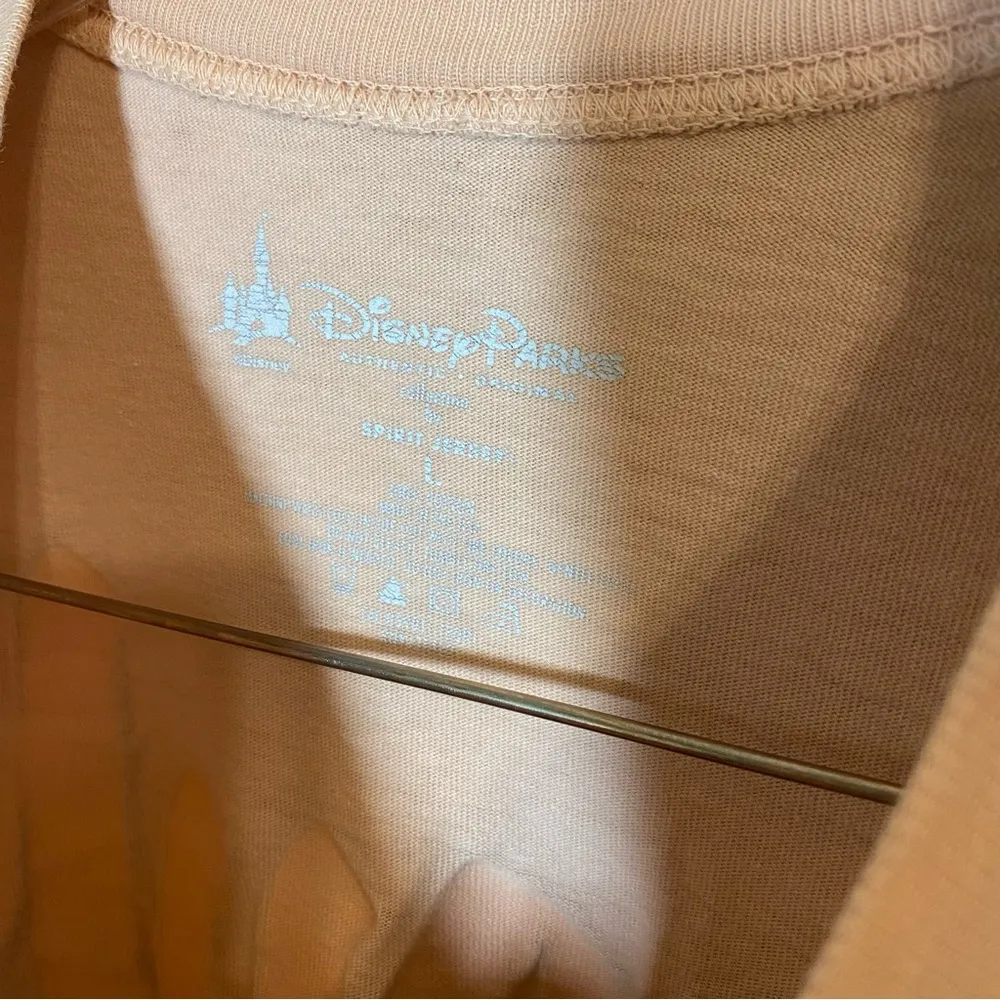 Disneyland Resort Pink Peach Rose Spirit Jersey Size Large - Image 3