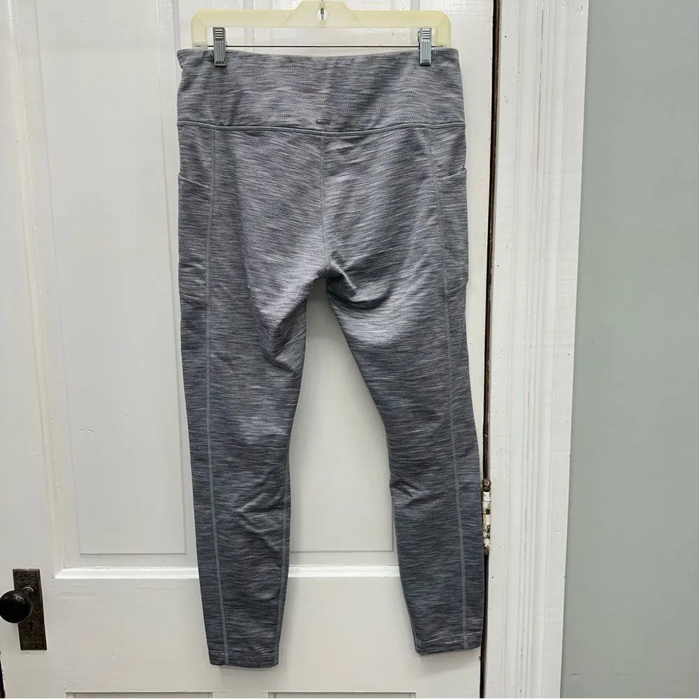 Mondetta‎ grey athletic leggings with pockets women's large - Image 3