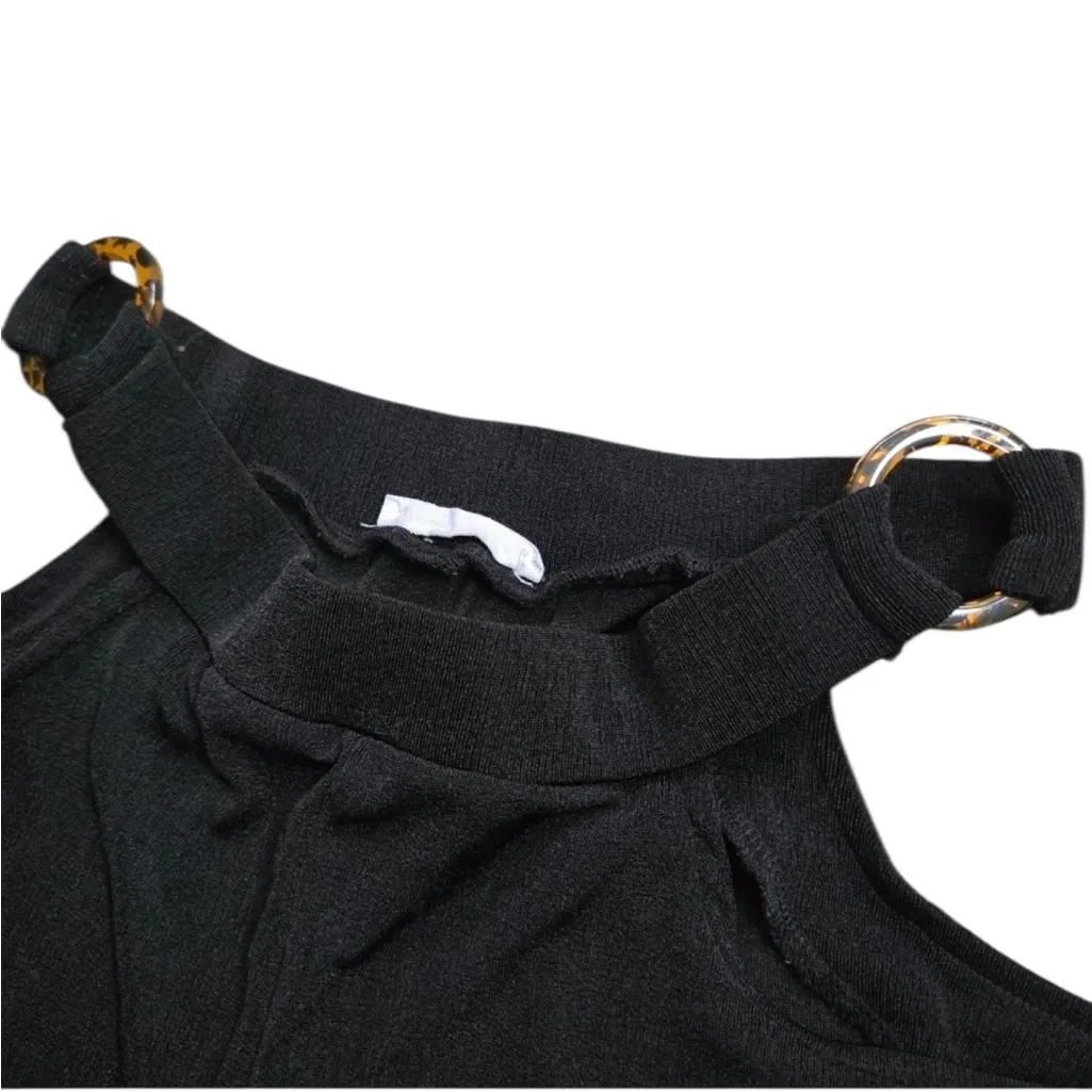 Peppermayo Black Cutout Ryder Stretch flare pants size 4 - Image 6