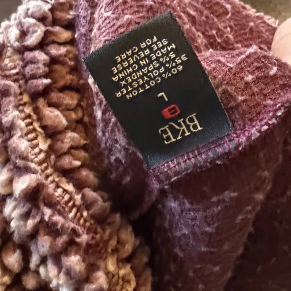 BKE Sherpa Purple and White Pullover - Image 6