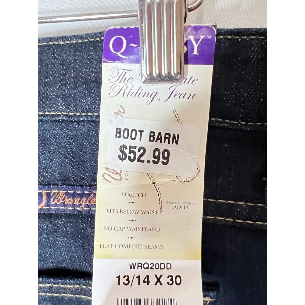 Wrangler Q-Baby NEW jeans size 14 mid-rise stretch boot cut western riding - Image 7