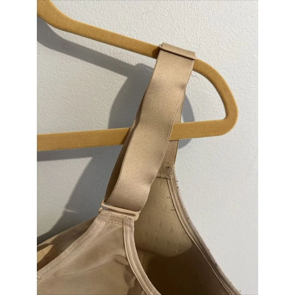 Livi 40H Womens Bra Comfort Adjustable Underwire Beige Nude Stretch Wide Straps - Image 6