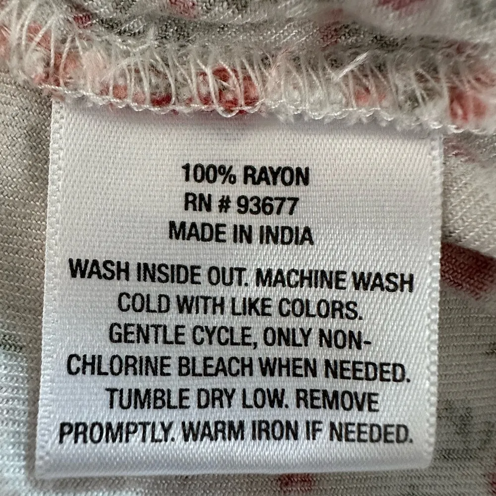 Arizona Jean Company White and Red Floral Blouse (827) - Image 11