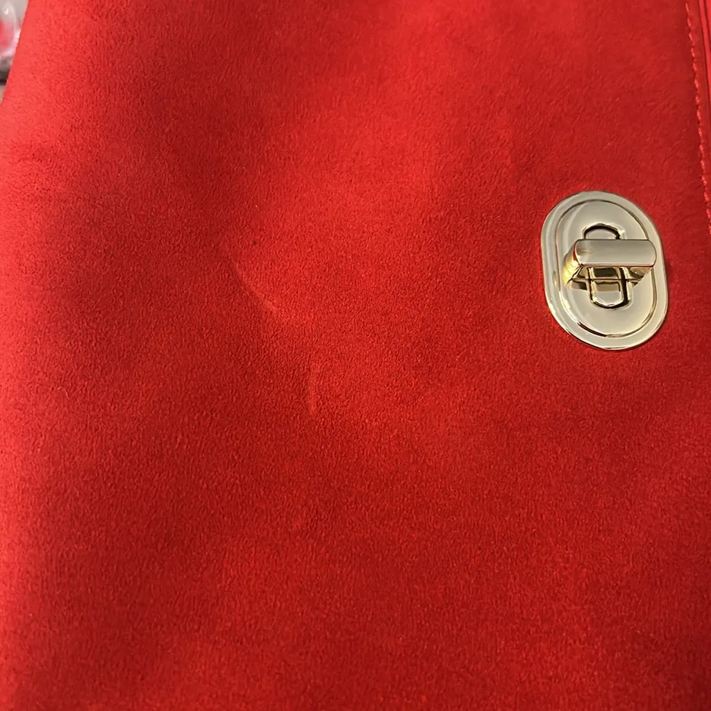 Talbots red leather Crossbody Bag new - Image 7