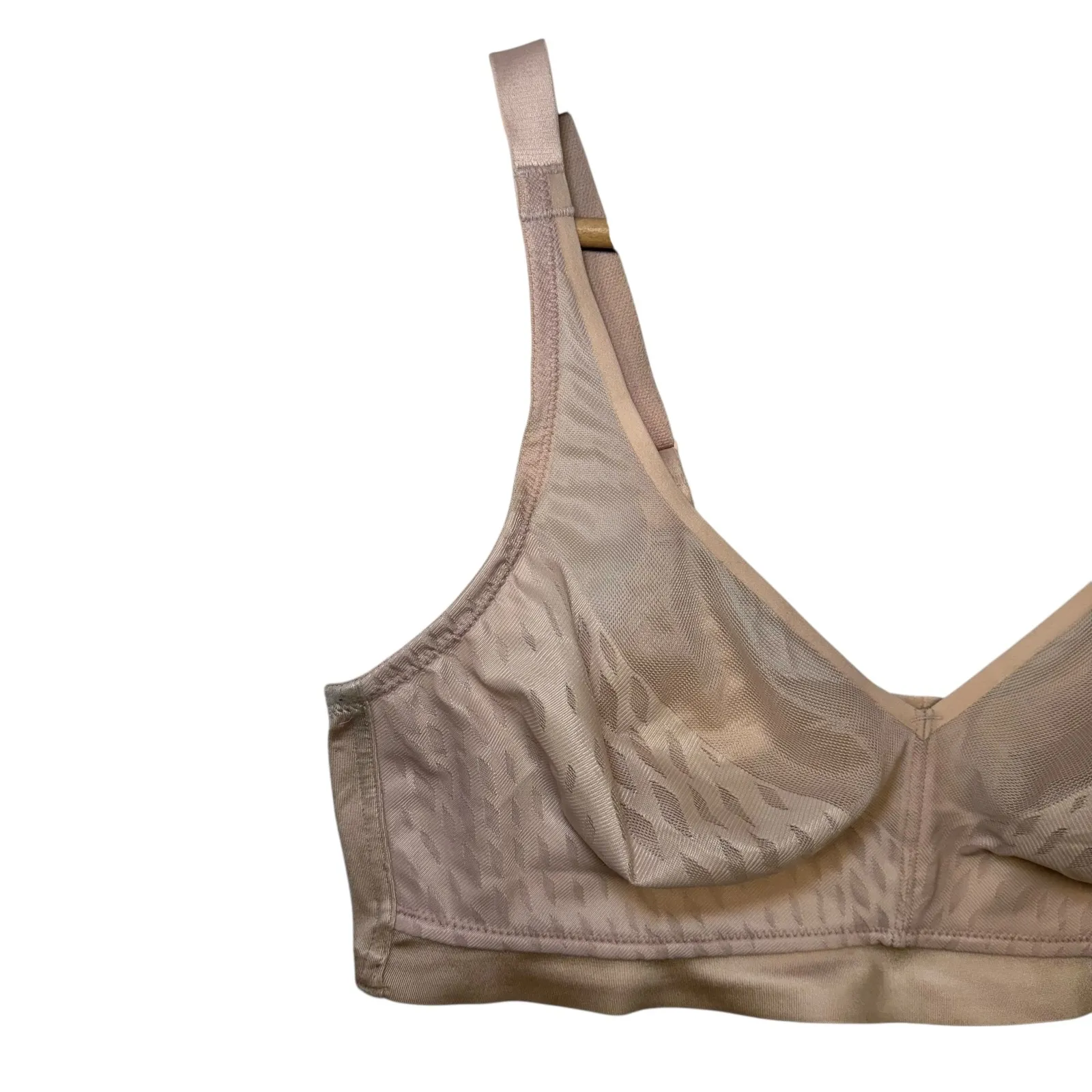 Wacoal Bra 38D Nude Seamless Full Coverage Comfort Support Wireless - Image 3