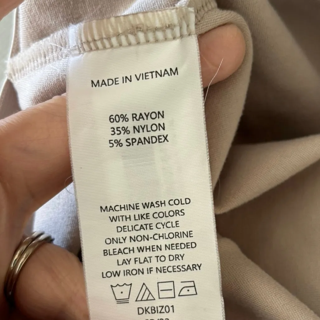 Quince Size XL Ultra Stretch Ponte Super Wide Leg Pants Ecru TINY FLAW - Image 6