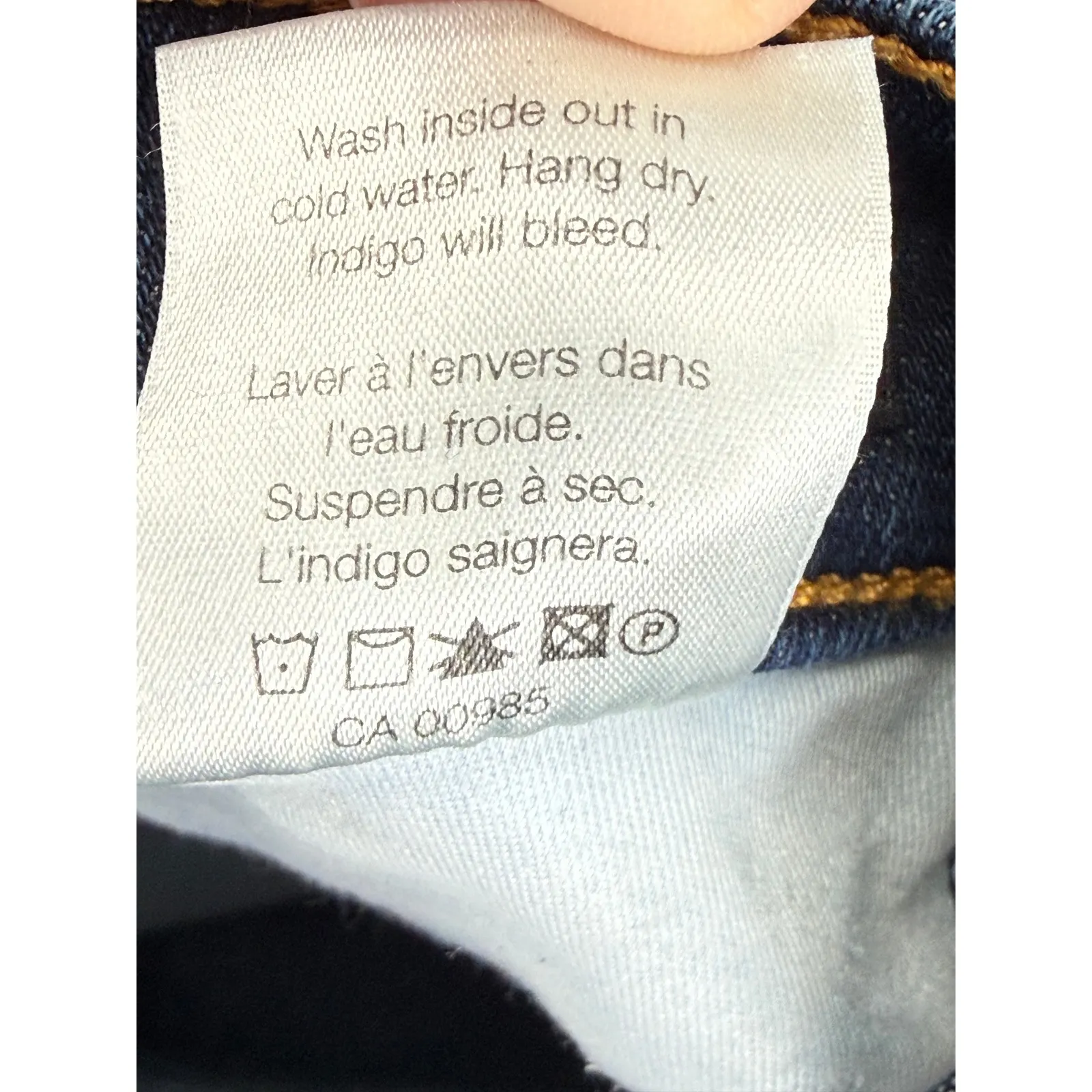 VERONICA BEARD BROOKE 85 SKINNY JEANS MIDNIGHT W FRAY SIZE 25 - Image 9