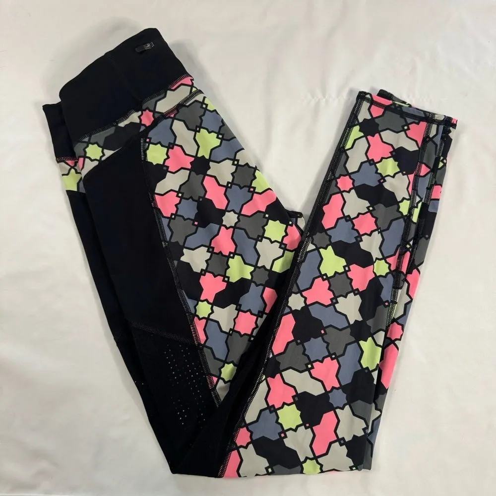 Sweaty Betty Zero Gravity Run Leggings Size M Multicolor Geo Tile Active Gym - Image 3