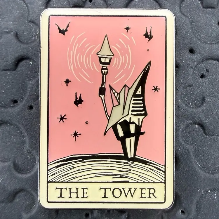 Disney Loungefly Nightmare Before Christmas Tarot Card The Tower trading pin - Image 1