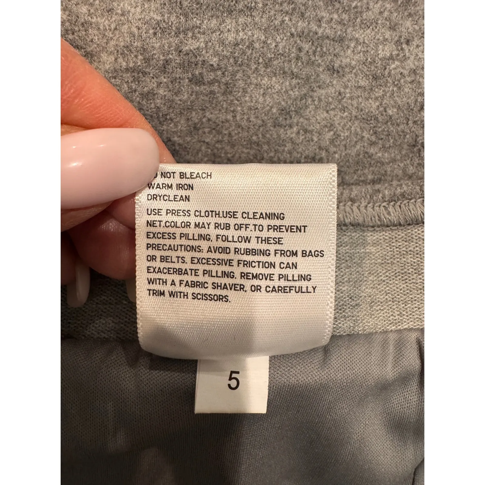 Uniqlo Women L A Line Midi Skirt Gray Wool Blend Lined Waist Classic Career Work - Image 7