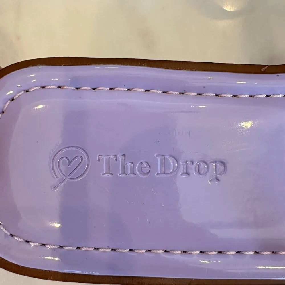 The Drop‎ Women's Size 8 Paris Square Toe Two Strap Flat Sandal Lavendar Summer Purple - Image 4