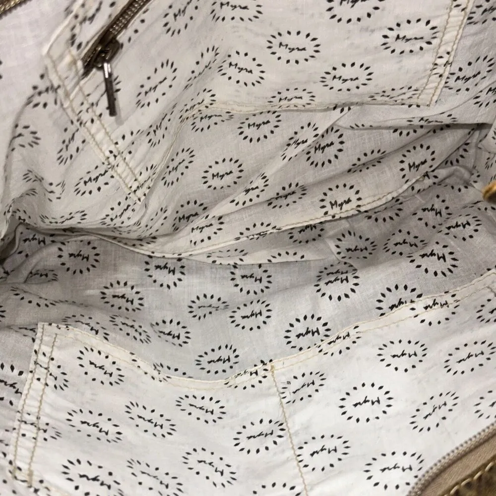 New Myra Western Boho Purse Handbag Cowhide Fur Leather Travel Tote Bag S5229 White - Image 7