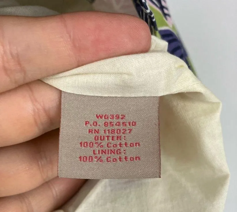 Boden Purple Green Pink Leaf Print Skirt Size 4 - Image 6