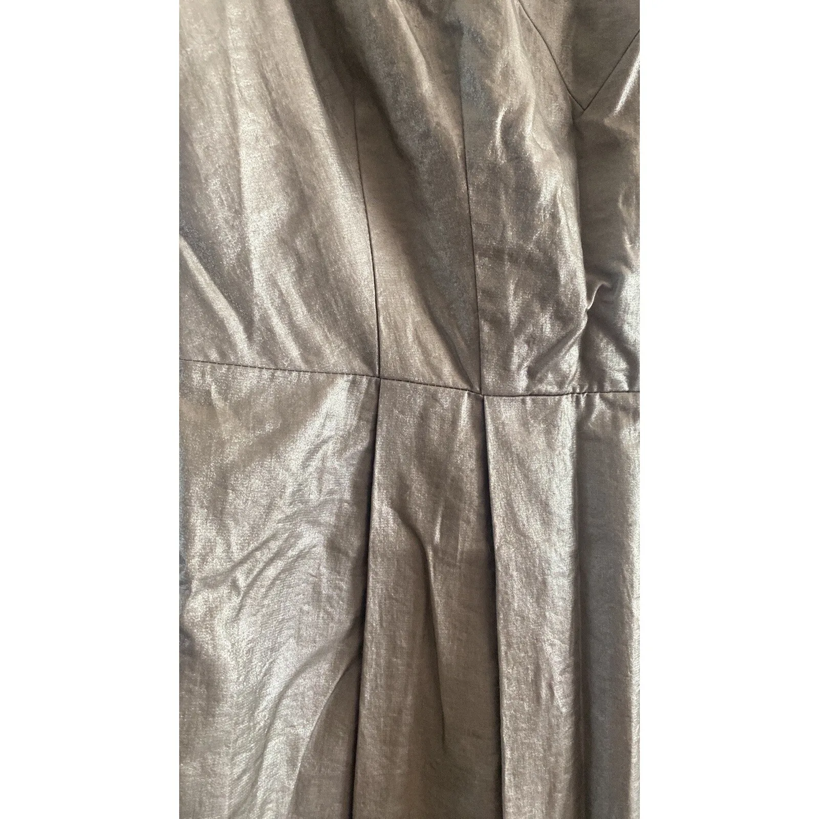 Yoana Baraschi Womens 4 Golden Bronze Fit And Flare Cocktail Dress Event Gala - Image 2