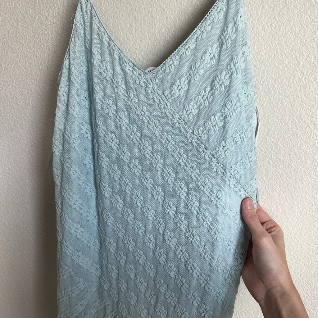 Chic Light Blue Maxi Dress Size L - Image 5