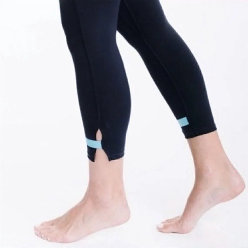 Zyia Navy Strap Deluxe Hi-Rise Leggings Size 8-10 24” Active Athletic Pants - Image 3