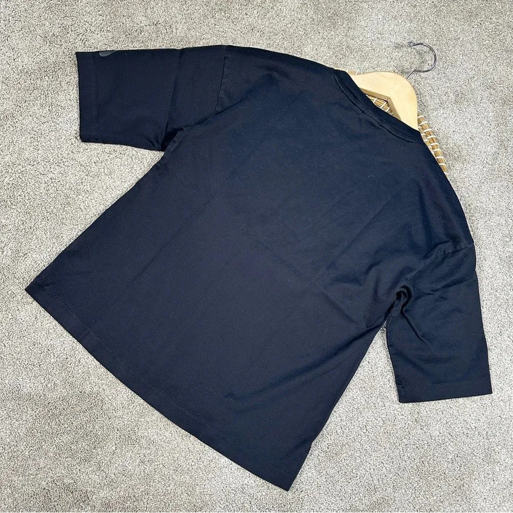 Nike Women’s Short Sleeve Cotton Shirt Top Crewneck in Black XS - Image 5