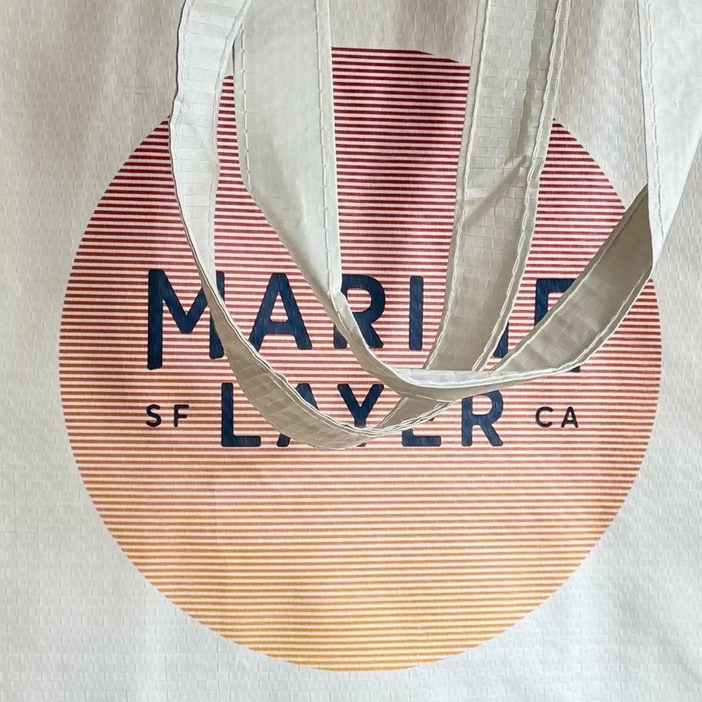 Marine Layer Reuseable Sunset Shopping Tote Bag - Image 11