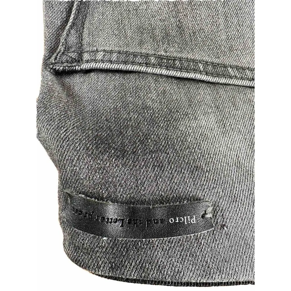 Pilcro and the‎ Letterpress High Rise Denim Legging sz 28 Gray Pant Anthropolgie - Image 7