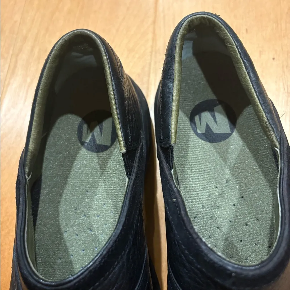 Merrell Encore Eclipse slip on shoes clogs sz 7 black leather - Image 6