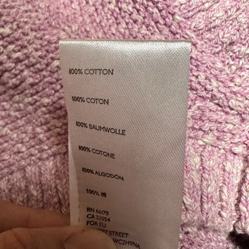 Free People Beach NWOT Womens Pink Declan Sweater Romper LG Relaxed Fit Cotton - Image 7