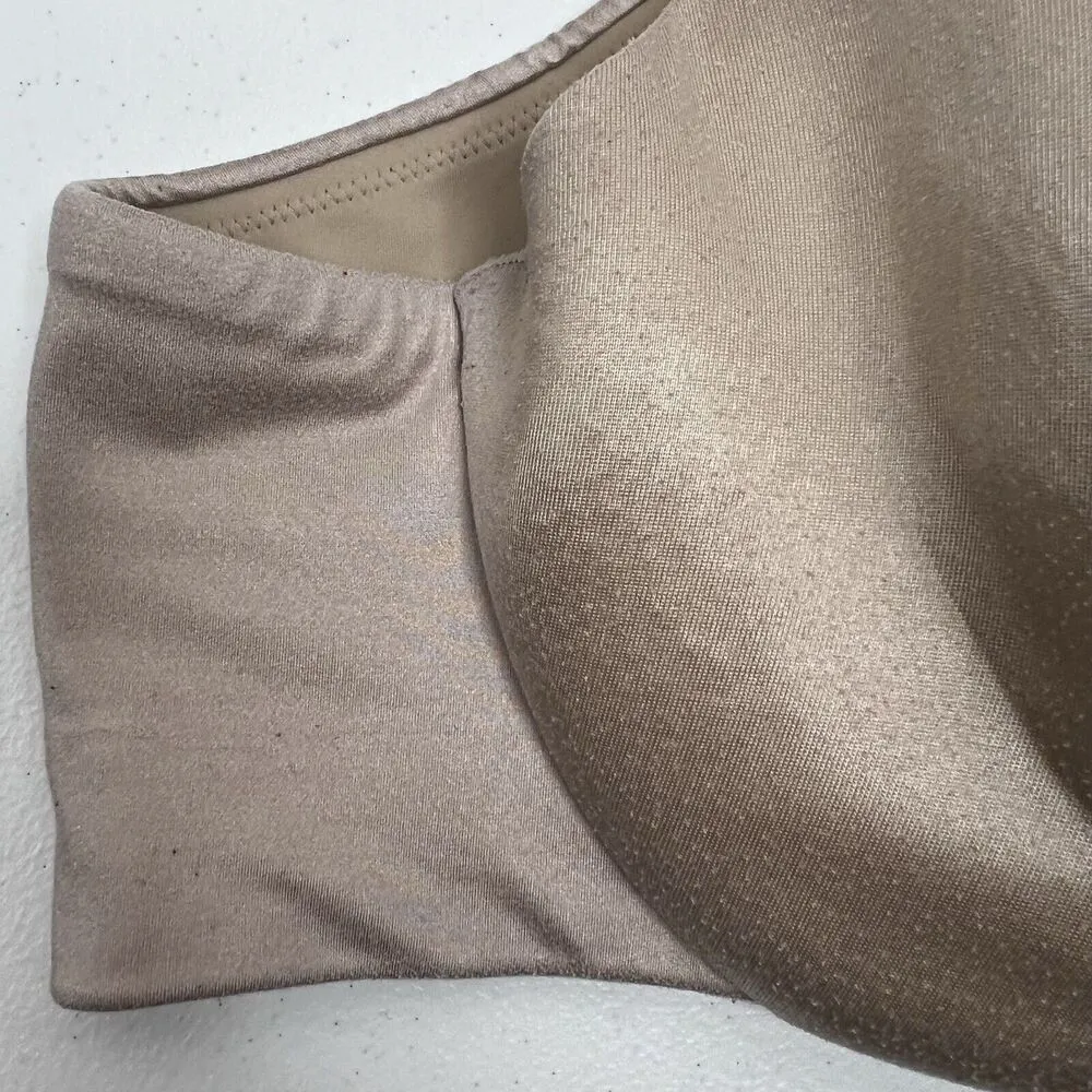 Cacique Sz 44D Bra Smooth Balconette Beige Nude Full Coverage Underwired Women’s - Image 7