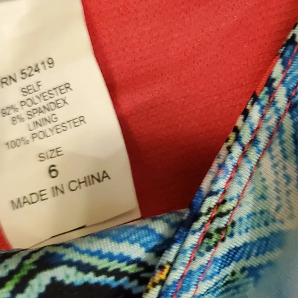 NWT! ABS Multicolor Swim Bottoms Sz:6 Pink - Image 2