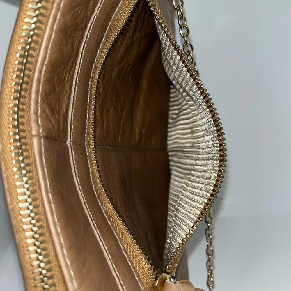 Lauren Merkin Mini Cece Studded Leather Crossbody Bag Purse Tan - Image 5